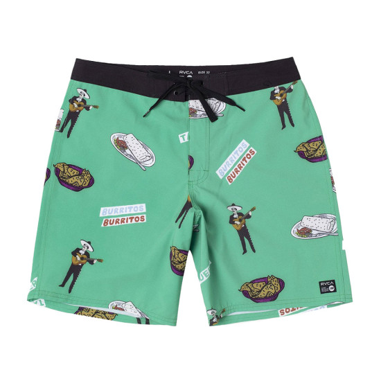 RVCA Ανδρικό μαγιό Hot Fudge Trunk 18" - Printed Board Shorts for Men